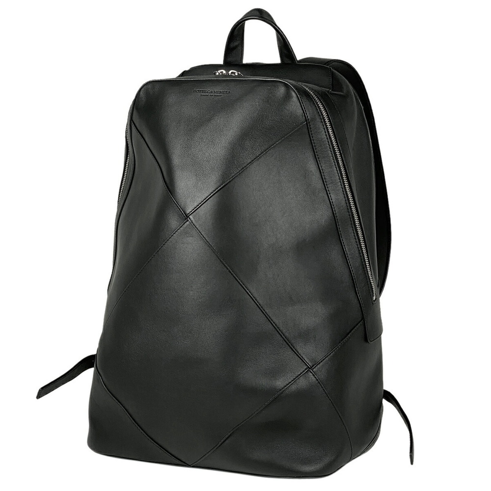 Bottega Veneta logo Backpack Rucksack Daypack rucksack daypack leather black